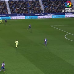 Posiblemente el gol más estético de lo que va de Liga: lo que hizo Suárez fue sublime...
