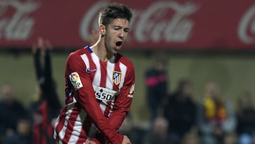 Luciano Vietto celebra un gol con el Atl&eacute;tico. 