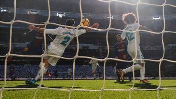 Dani Carvajal, en el Clásico.