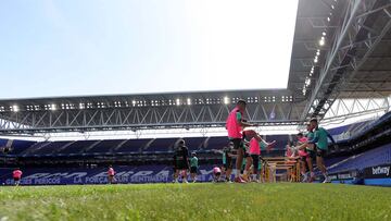 El Espanyol, en un entrenamiento del curso anterior.