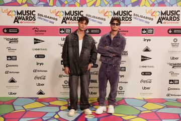 Monzo, posando en el photocall de Los40 Music Awards.