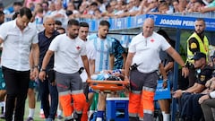 Luismi, trasladado al hospital por un golpe en la cara