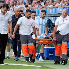 Louismi, um substituto do hospital por bater no rosto.