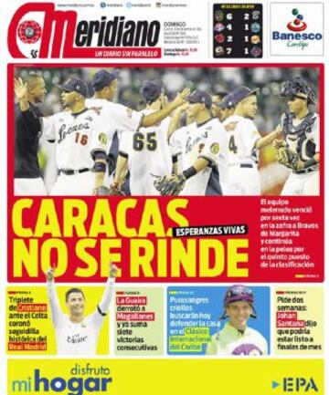 Portadas de la prensa deportiva