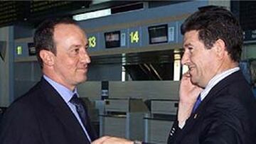 <b>CONFLICTO. </b>A Rafa Benítez, actual entrenador del Liverpool, le quedaba un año más de contrato con el Valencia.