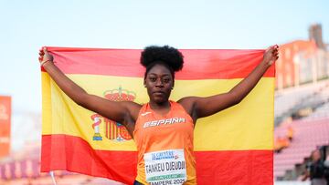 ¡Booom! Sensacional oro continental de Andrea Tankeu en disco