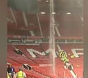 Increíble: intensa lluvia formó una cascada en el Old Trafford