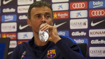 Luis Enrique en rueda de prensa. 