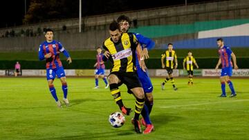 Imagen del partido entre el Basconia y el Vitoria.
