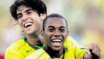 Robinho y su amigo Kaká podrían jugar juntos muy pronto.