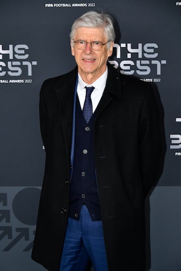 Arsene Wenger llega a la ceremonia de los Premios The Best.