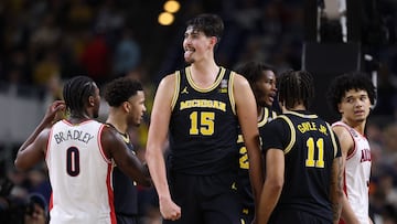 Aday Mara, durante el partido contra Arizona en la Final Four.