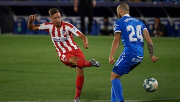 Así logró Marcos Llorente el 0-1 en el Getafe-Atlético.
