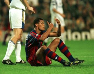 Partido Barcelona-Dinamo de Kiev el 5 de noviembre de 1997. Los de Van Gaal sufrieron una estrepitosa derrota por 0-4. Los ucranianos acabaron ovacionados por el público barcelonés.