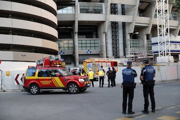 Un aislamiento de espuma de poliuretano se quemó provocando una llamativa nube de humo. El incidente no tuvo gravedad.