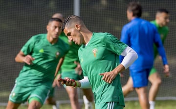 Marruecos se entrena antes del partido frente a España