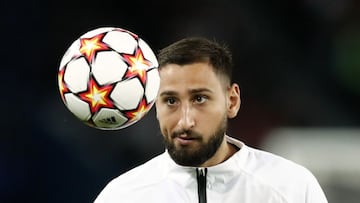 Paris St Germain&#039;s Gianluigi Donnarumma. 