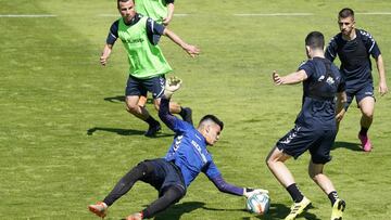 Albacete, entrenamiento.