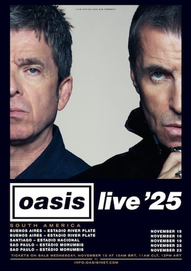 Oasis add Chile to South American tour: dates, venue, ticket information
