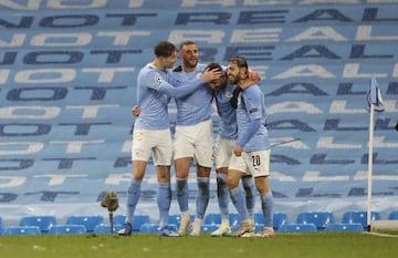 2-0. Riyad Mahrez celebra el segundo gol.