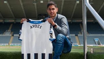 Ayoze, el d&iacute;a de su presentaci&oacute;n con el Newcastle.