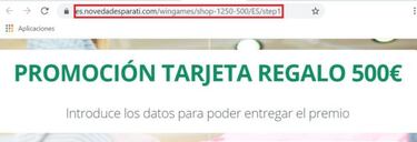 El Corte Inglés no sortea tarjetas de 500 euros, estafa Phishing por WhatsApp y SMS