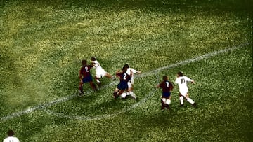 Fotomontaje de la jugada del penalti que pitó Guruceta.