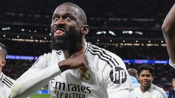 Rüdiger’s controversial ‘throat-slitting’ gesture sparks chaos at Metropolitano