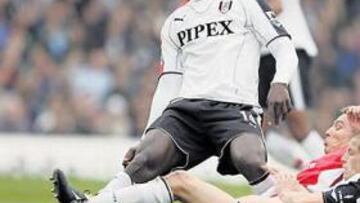 <b>FIGURA AFRICANA. </b>El senegalés Diop es una de las estrellas del Fulham.