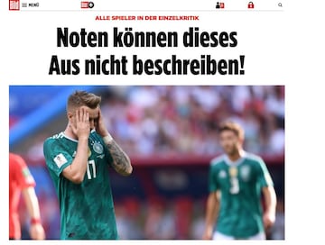 La prensa internacional reportó así la eliminación de Alemania