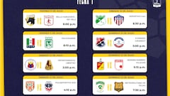 Fixture de la Liga BetPlay 2025-II