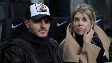 Mauro Icardi with his wife and agent Wanda Nara.