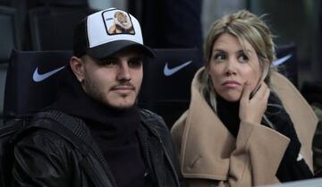 Mauro Icardi with his wife and agent Wanda Nara.