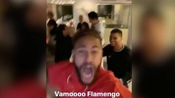 Así fue la reacción de Neymar con los goles de Gabigol