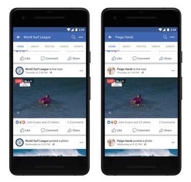 La nueva función de Facebook te deja ver un video en directo desde el principio