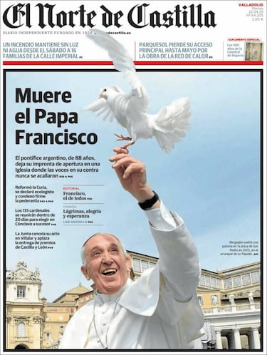 Las portadas de todo el mundo lloran la muerte del papa Francisco