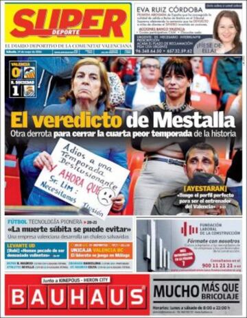 Portadas de la prensa mundial