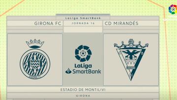 Resumen y gol del Girona vs Mirandés de LaLiga SmartBank