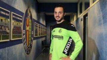 Sarabia, posando para AS en el interior del Coliseum.