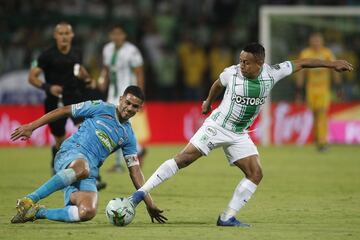 Cristian Blanco, en propia puerta, y Diomar Díaz anotaron los goles de la victoria histórica de Jaguares de Córdoba ante Nacional. Diego Braghieri puso el descuento