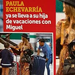 Paula Echevarría y su hija, de puente con Miguel Torres