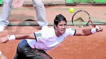 <b>SUPERIOR. </b>Verdasco venció sin problemas al francés Serra.