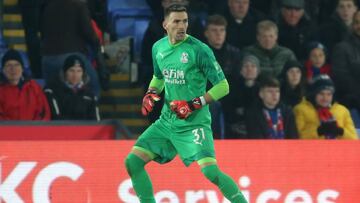 Guaita, en un partido del Crystal Palace.