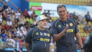El auxiliar técnico argentino se despidió por redes sociales del 'Pelusa' agradeciendo la experiencia con el equipo mexicano.