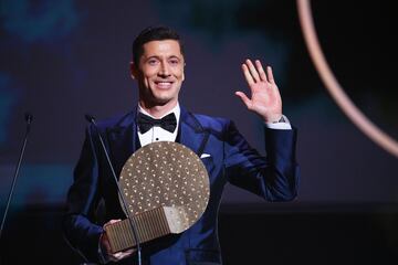 Goleador del a?o 2021. Robert Lewandowski, jugador del Bayern Munich.
