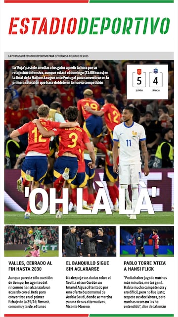 Completamente loco: las portadas en Francia se rinden a Lamine