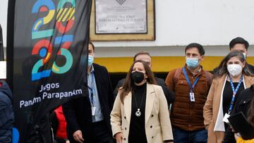 Santiago, 14 de junio 2022.
La ministra del Deporte y presidenta de la Corporación Santiago 2023, Alexandra Benado, junto al presidente del Comité Olímpico, y el presidente del Comité Paralímpico de Chile, entre otros, presenta oficialmente los recintos deportivos y deportes que se desarrollarán en los próximos Juegos Panamericanos y Parapanamericanos Santiago 2023.
Jonnathan Oyarzun/Aton Chile