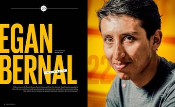 Egan Bernal en la revista Procycling.