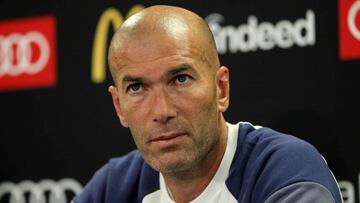 Zinedine Zidane en rueda de prensa