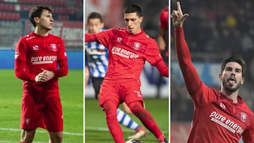 Espinosa, Cantalapiedra y Nacho en el Twente.